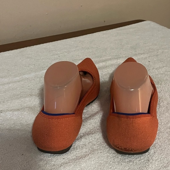 Rothy’s The Point Orange Flats Shoes Sz 9 - Picture 5 of 12